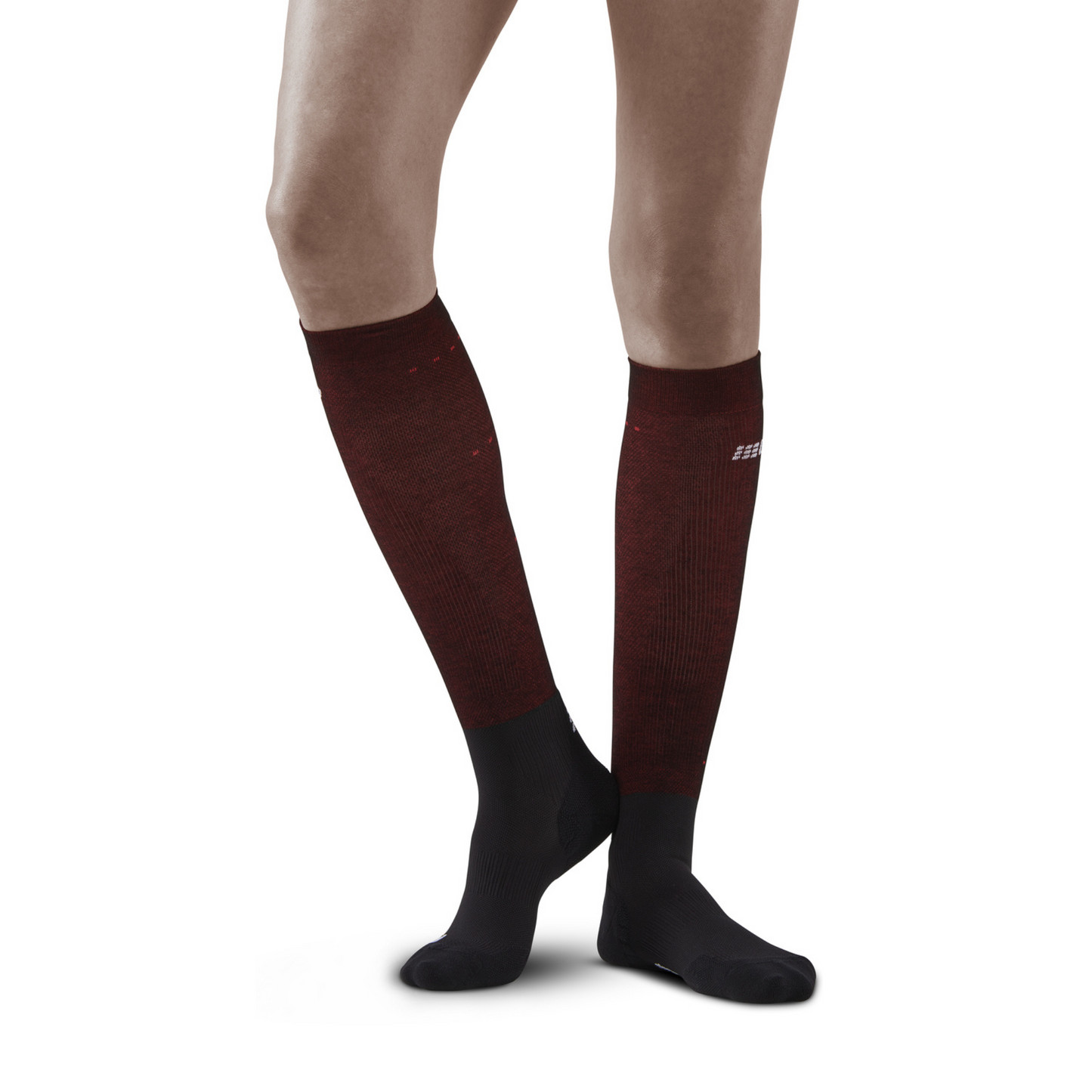 Infrared Recovery Compression Socks, Women, Black/Red
