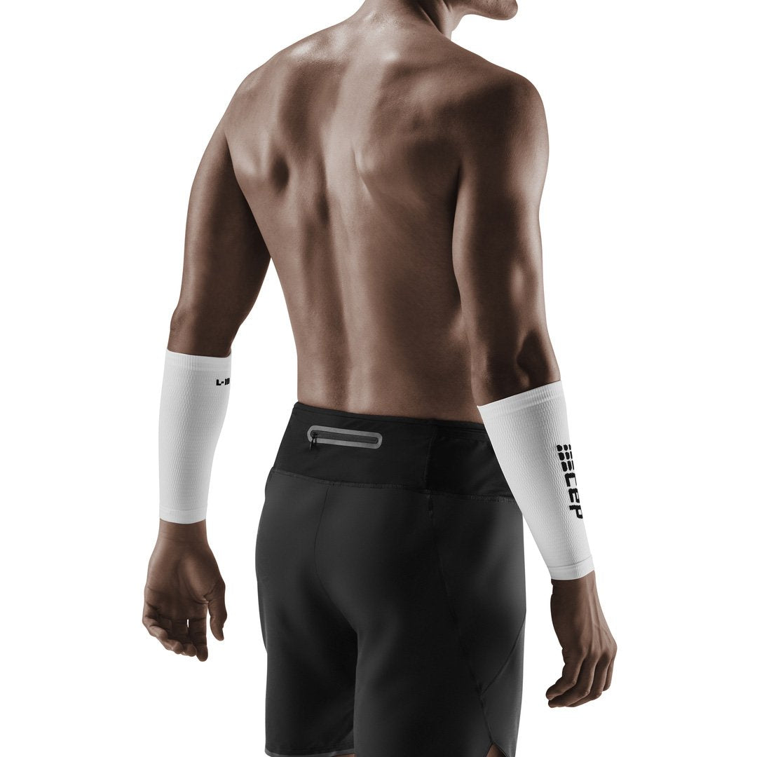 CEP Forearm Sleeves, White/Black