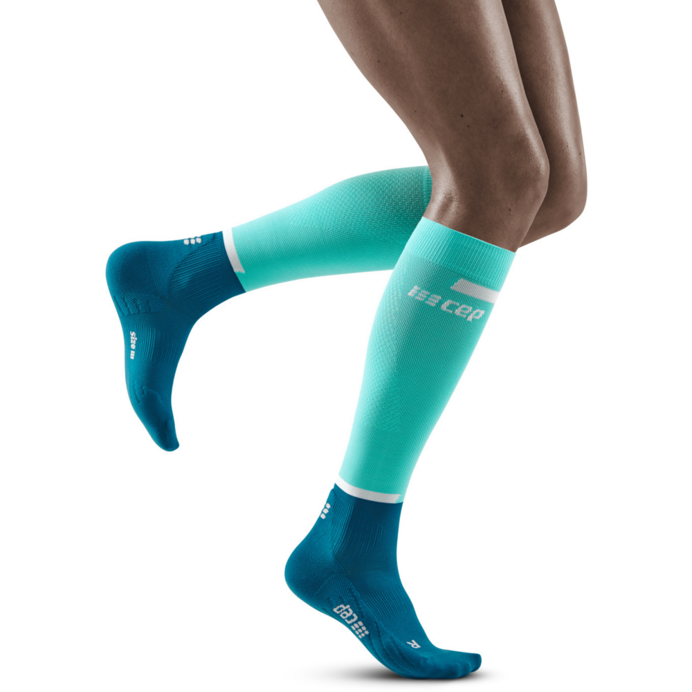 The Run Compression Tall Socks 4.0, Women, Ocean/Petrol