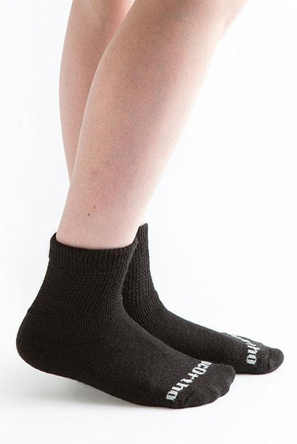 Doc Ortho Ultra Soft Loose Fit Diabetic 1/4 Crew Socks, 3 pairs