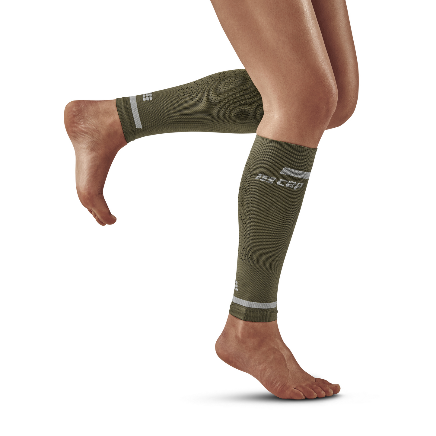 The Run Compression Calf Sleeves 4.0, Women, Olive